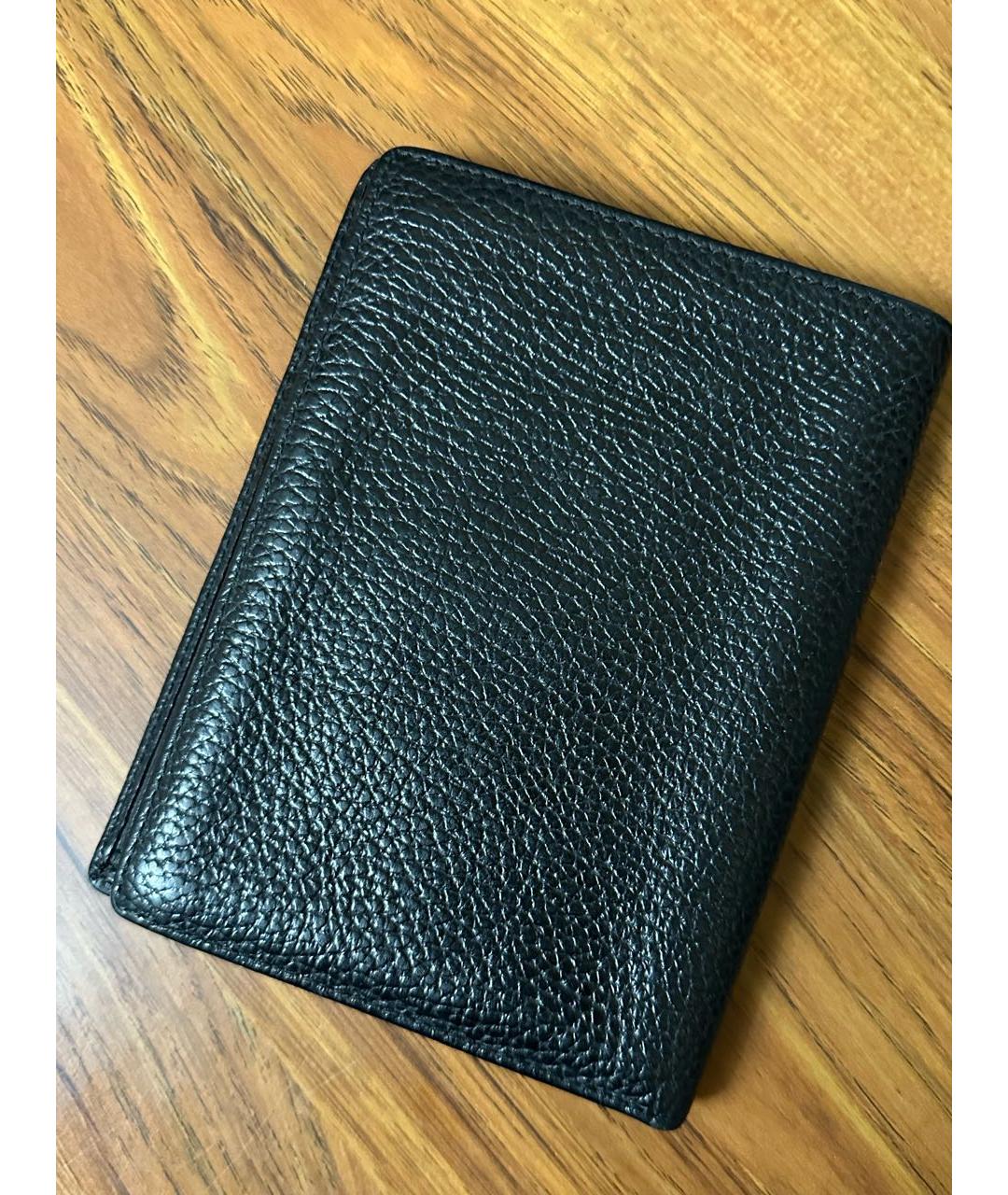 BILLIONAIRE Черный кожаный кошелек, фото 2