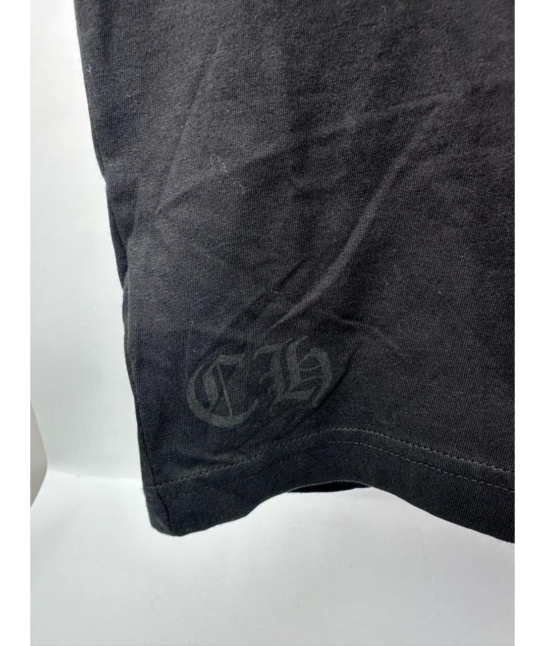 CHROME HEARTS Черная хлопковая футболка, фото 7