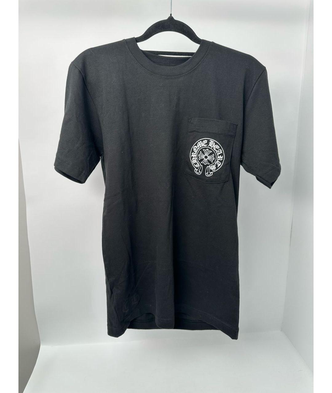 CHROME HEARTS Черная хлопковая футболка, фото 2