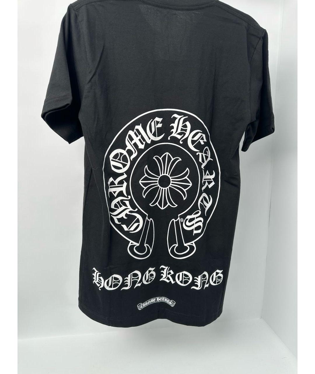 CHROME HEARTS Черная хлопковая футболка, фото 3