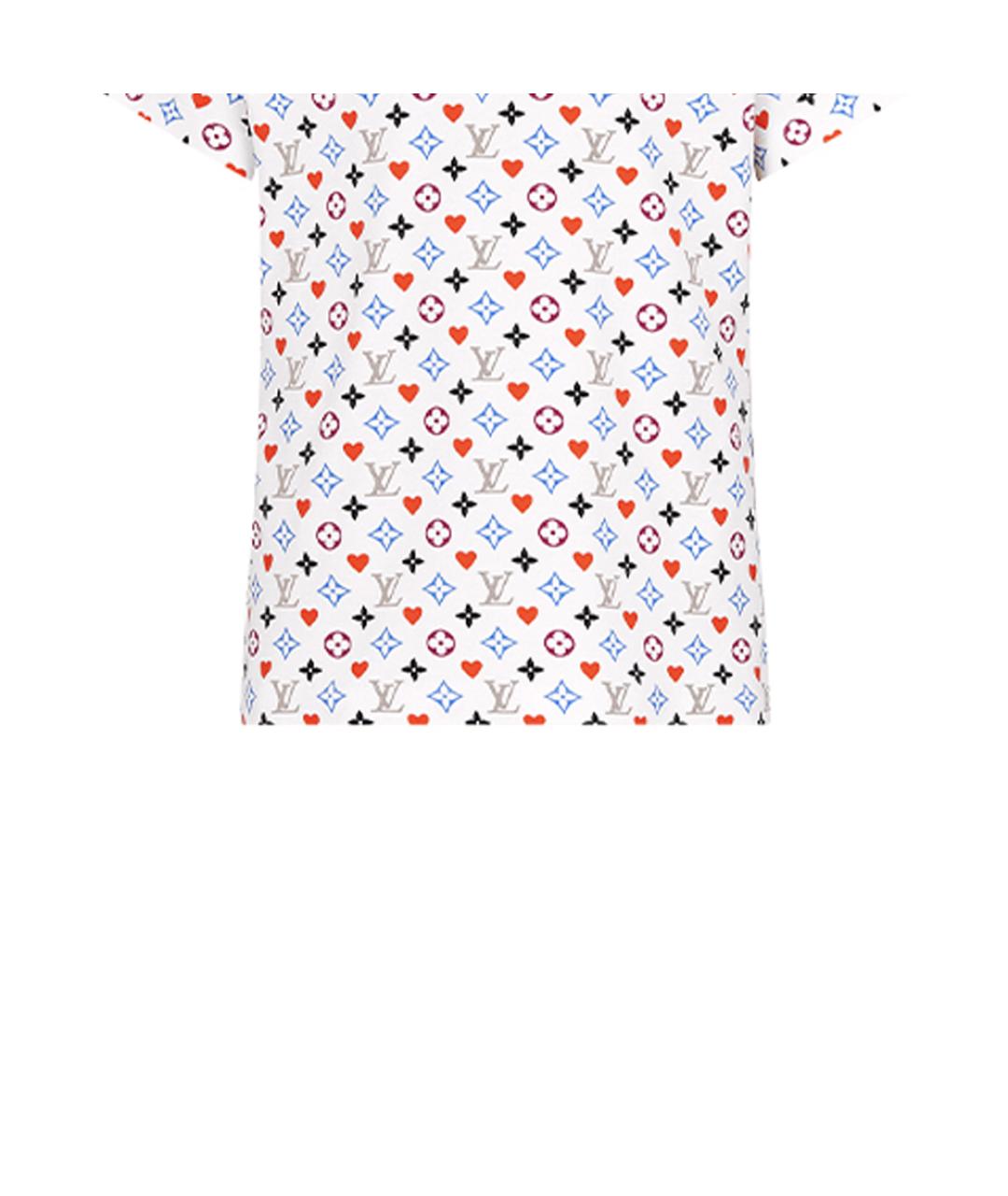 LOUIS VUITTON Белая хлопковая футболка, фото 6