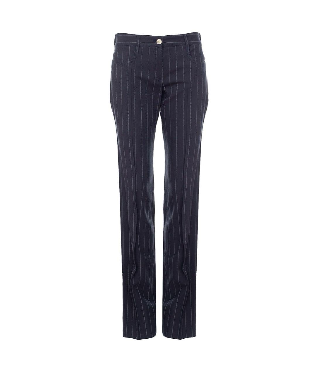 DOLCE&GABBANA Черные хлопковые прямые брюки, фото 1