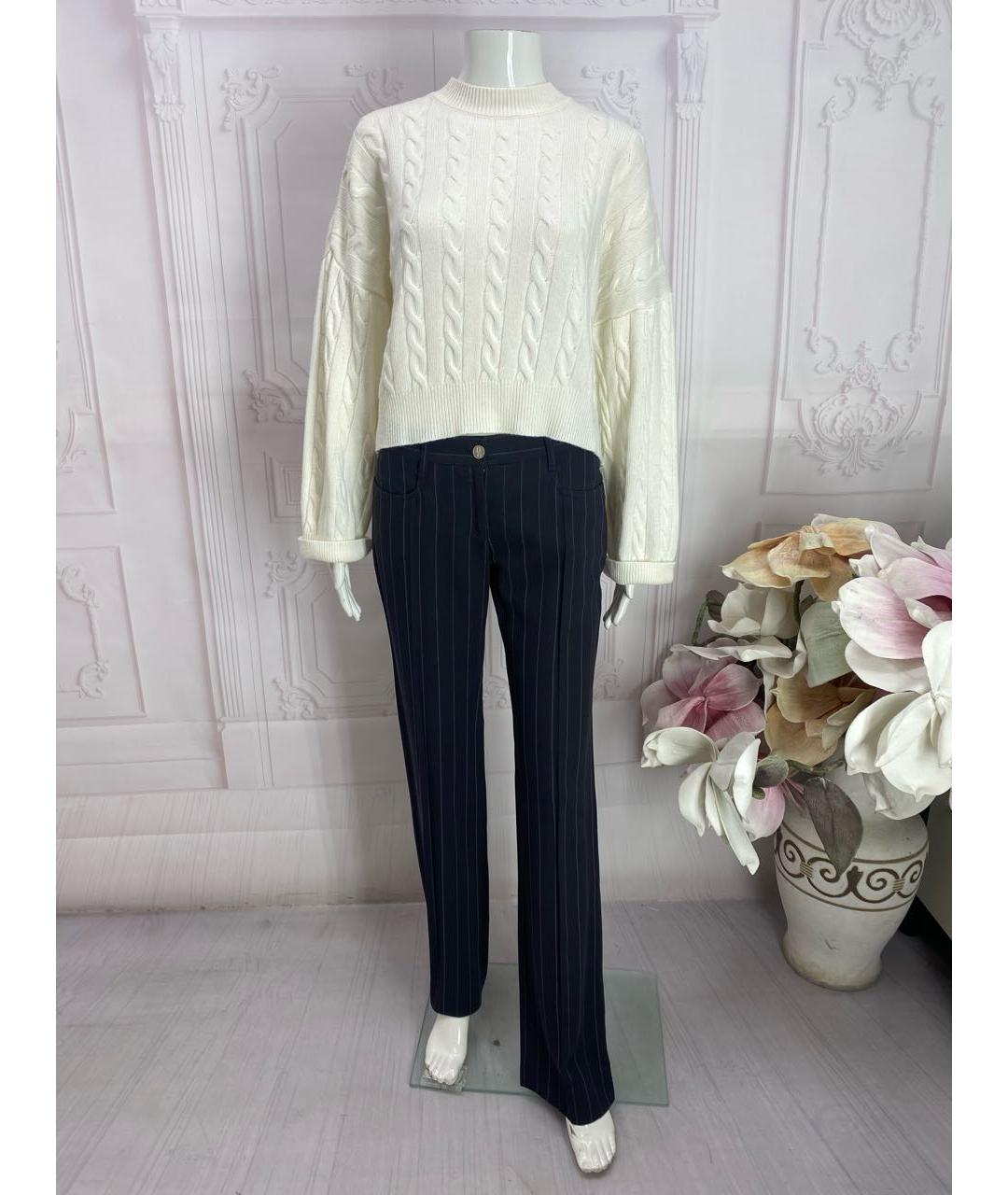 DOLCE&GABBANA Черные хлопковые прямые брюки, фото 6