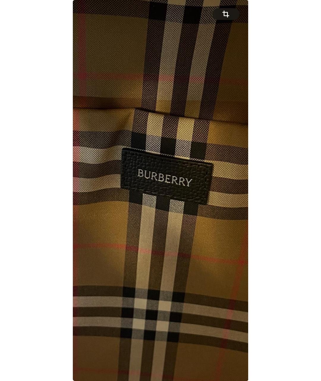 BURBERRY Черный кожаный рюкзак, фото 5