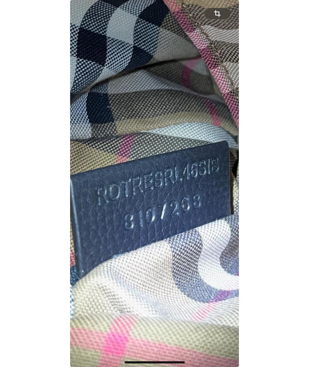 BURBERRY Черный кожаный рюкзак, фото 7