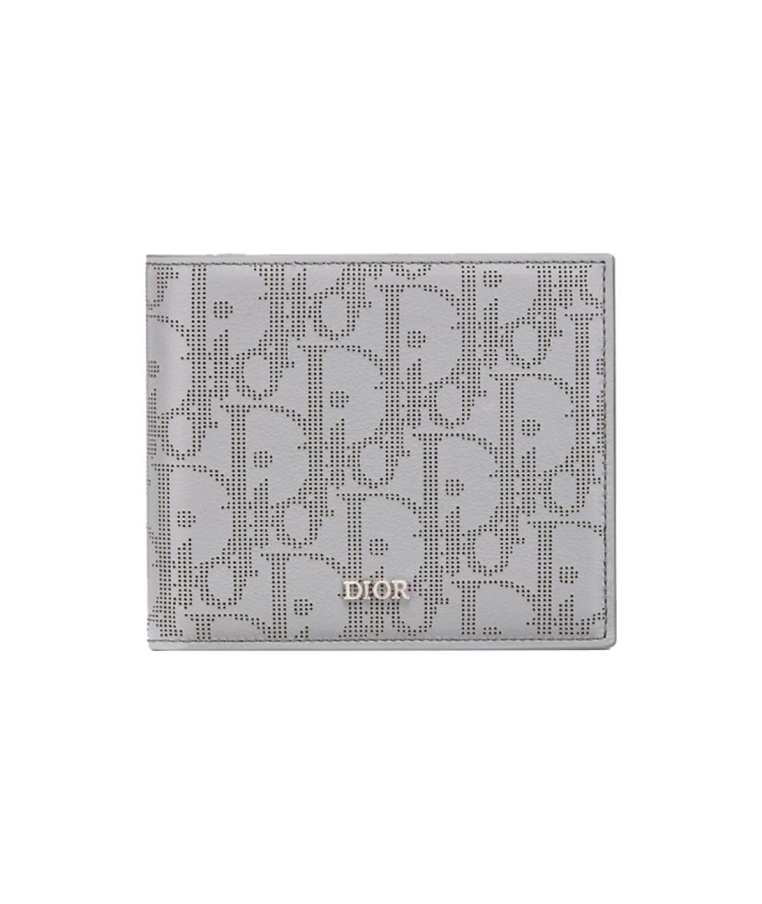 CHRISTIAN DIOR Серый кошелек, фото 1