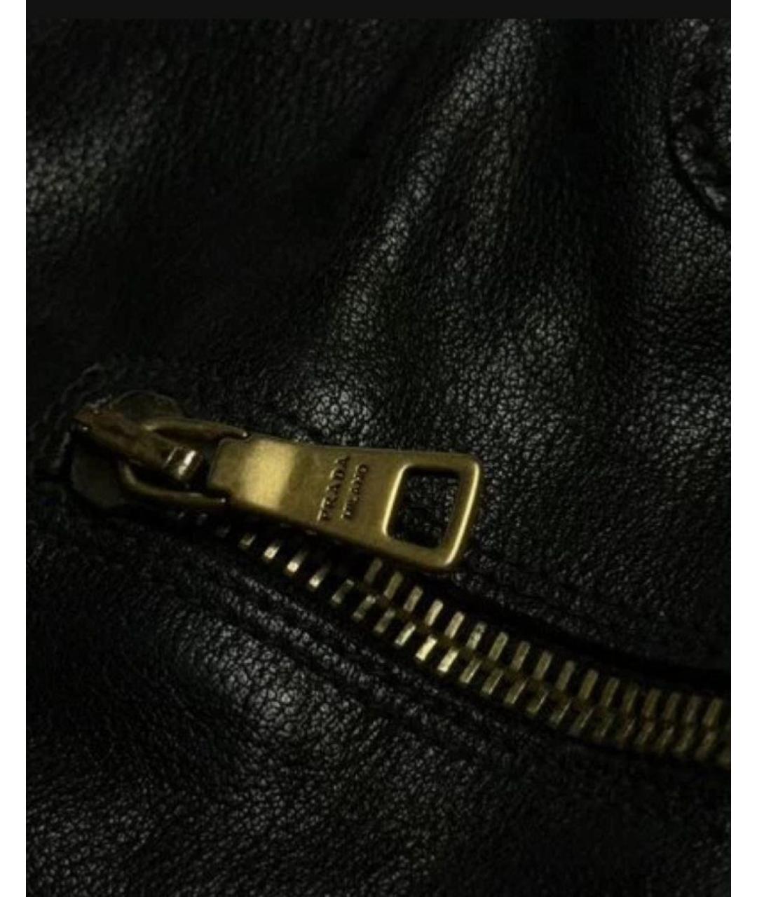 PRADA Черные кожаные сапоги, фото 5