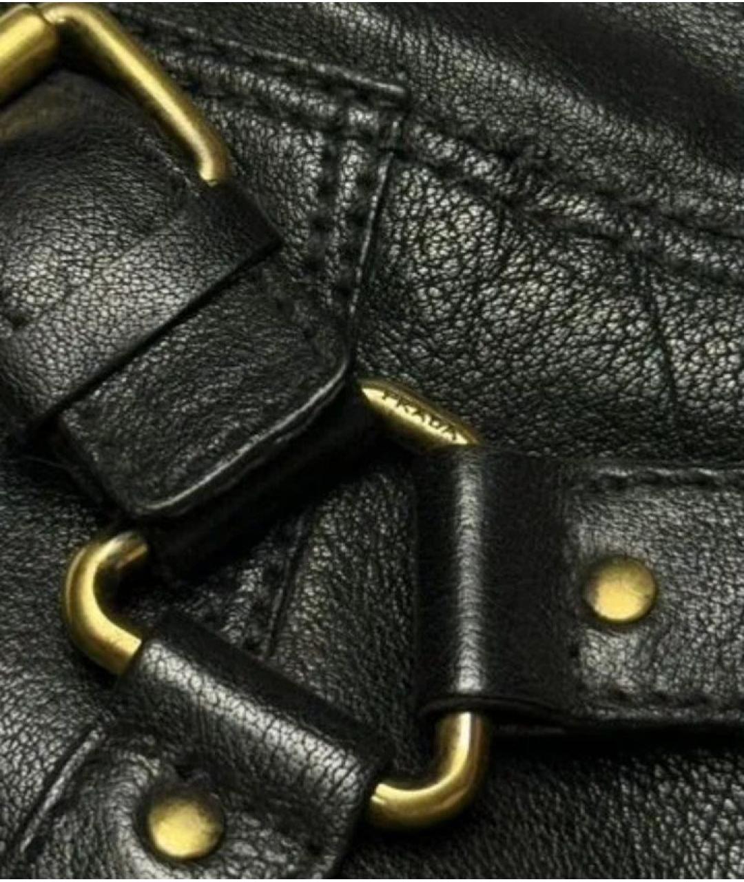 PRADA Черные кожаные сапоги, фото 2