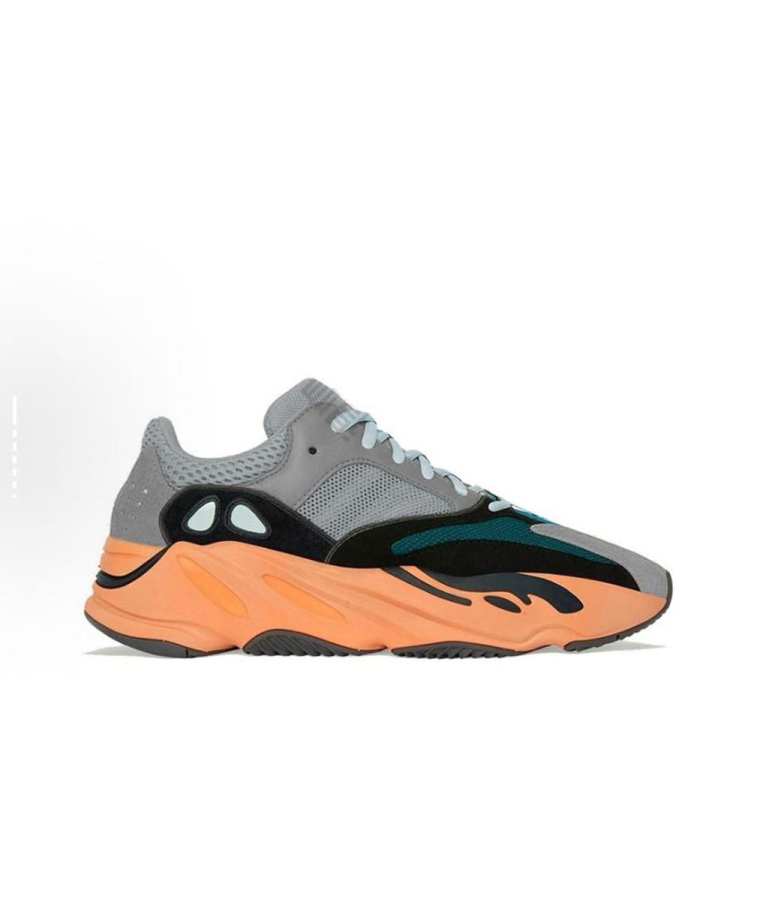 ADIDAS YEEZY Серые замшевые низкие кроссовки / кеды, фото 6