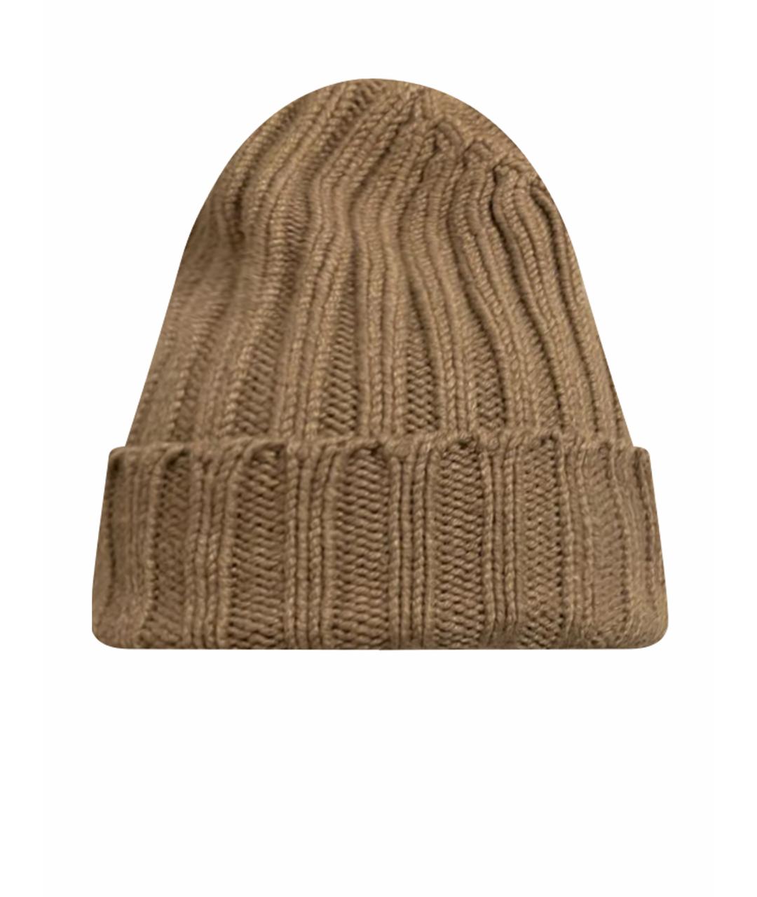 DOLCE&GABBANA Коричневая шерстяная шапка, фото 1