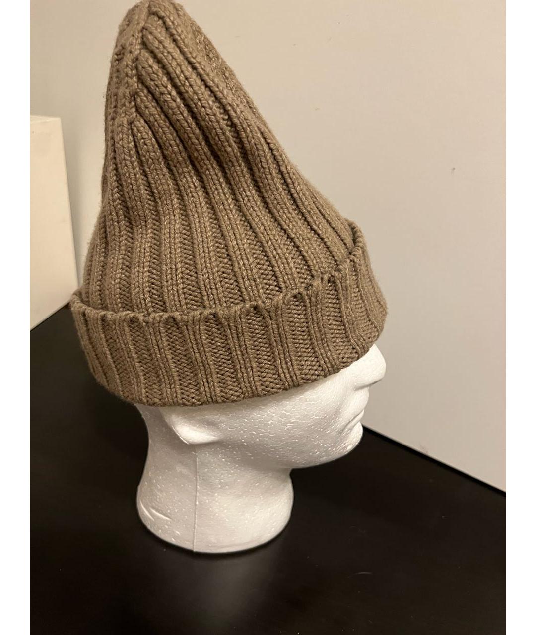 DOLCE&GABBANA Коричневая шерстяная шапка, фото 2
