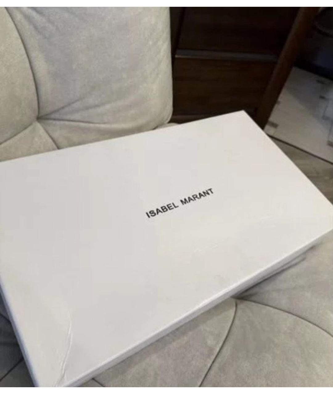 ISABEL MARANT Черные кожаные сапоги, фото 7