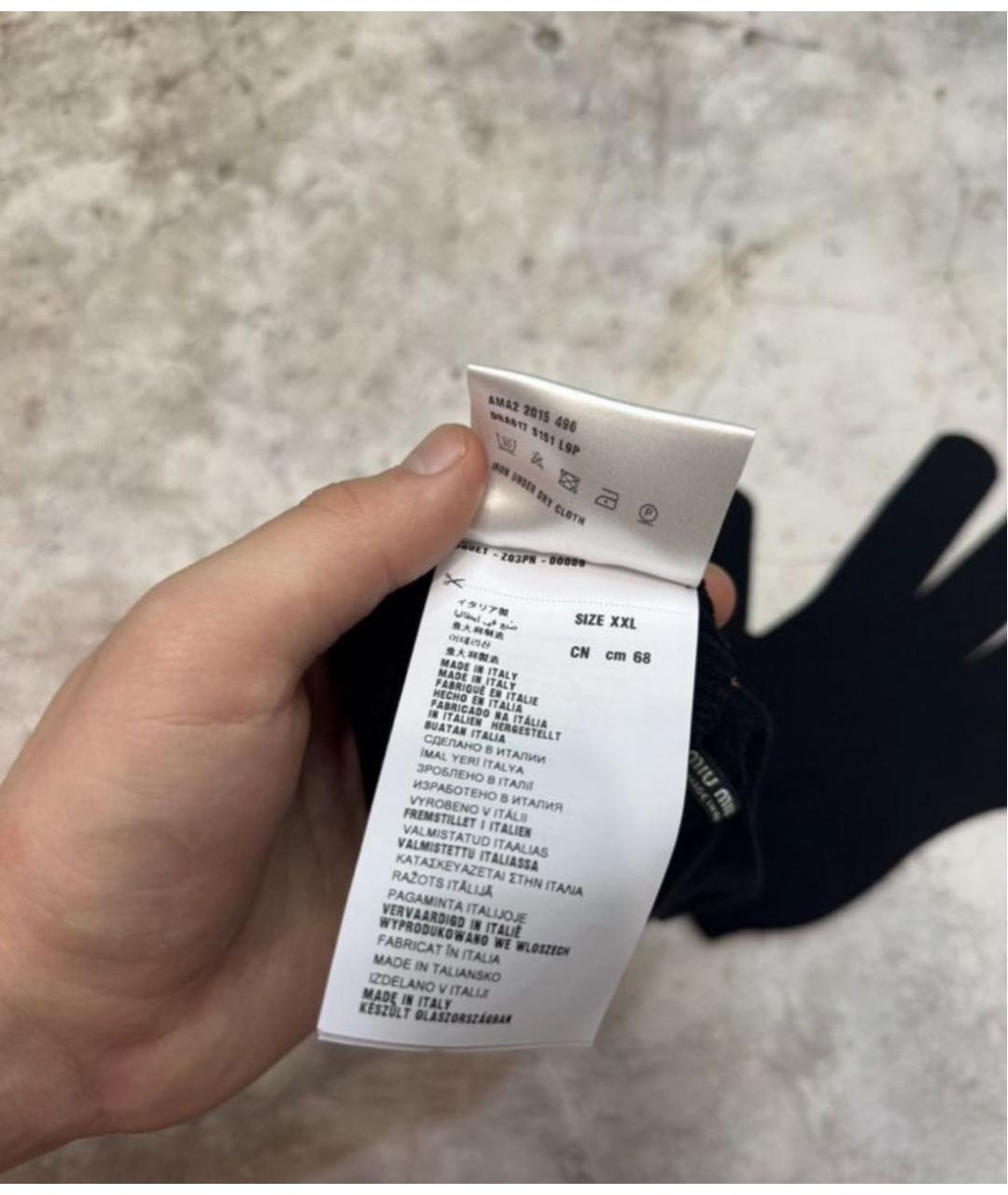 MIU MIU Черные перчатки, фото 5