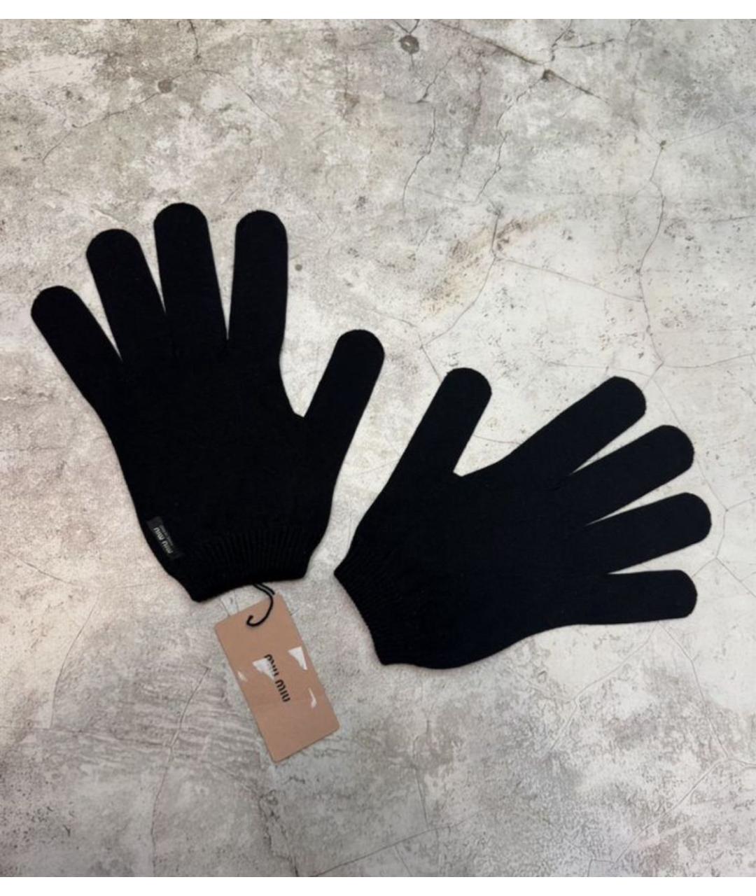 MIU MIU Черные перчатки, фото 6