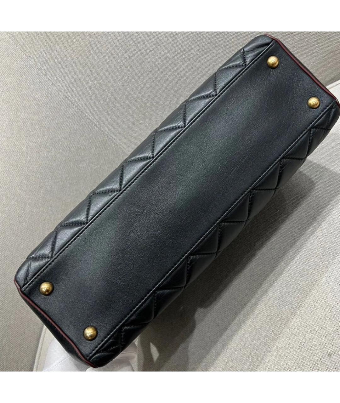 CHANEL Черная кожаная сумка тоут, фото 2