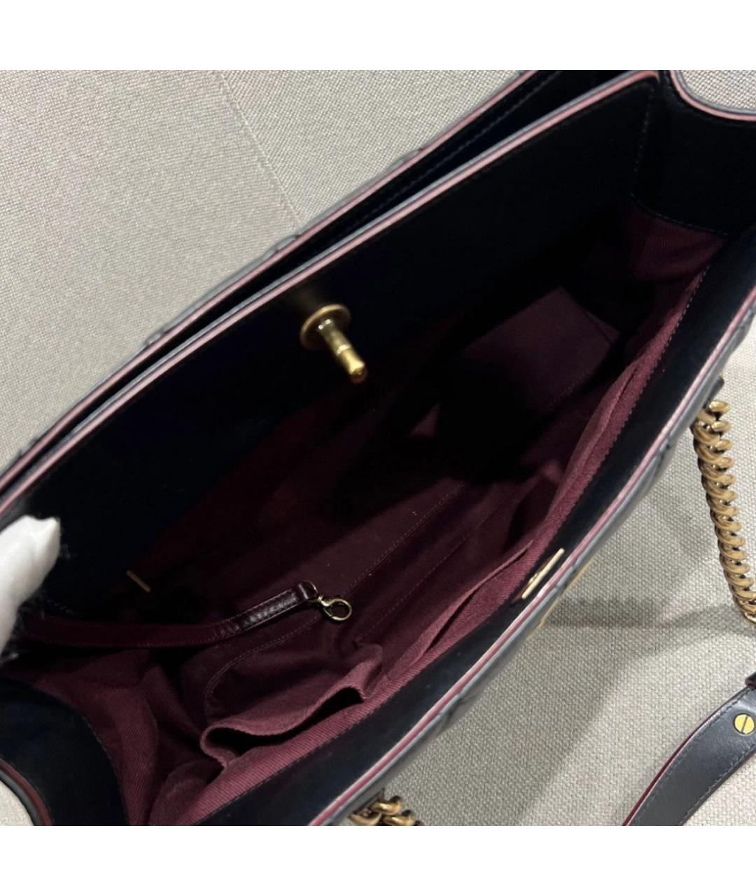 CHANEL Черная кожаная сумка тоут, фото 3