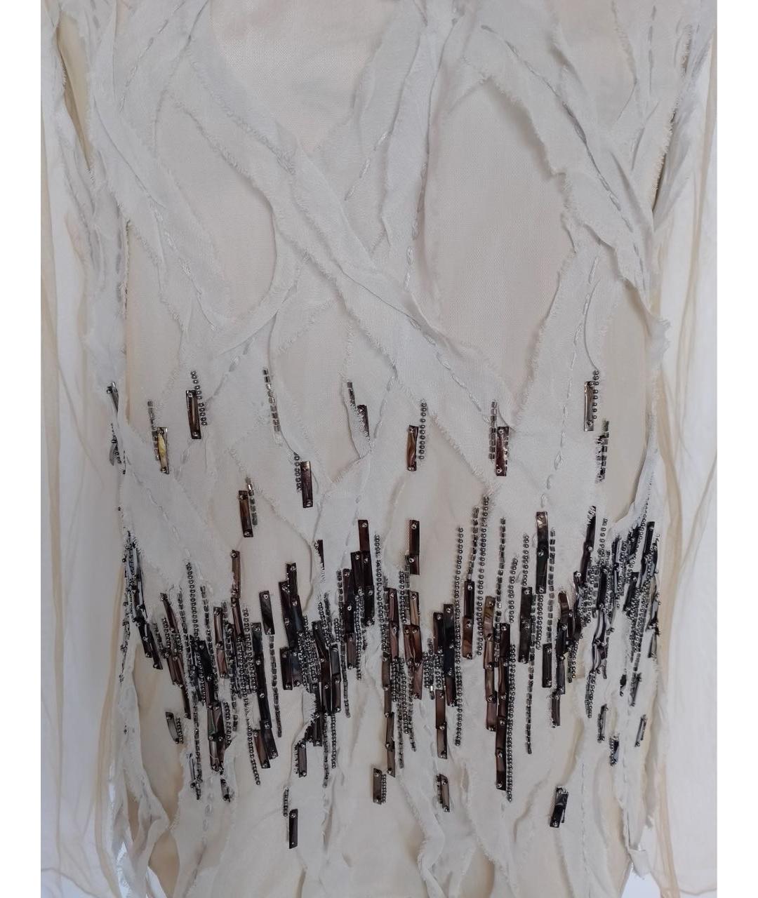 MAX MARA Бежевая полиамидовая блузы, фото 6