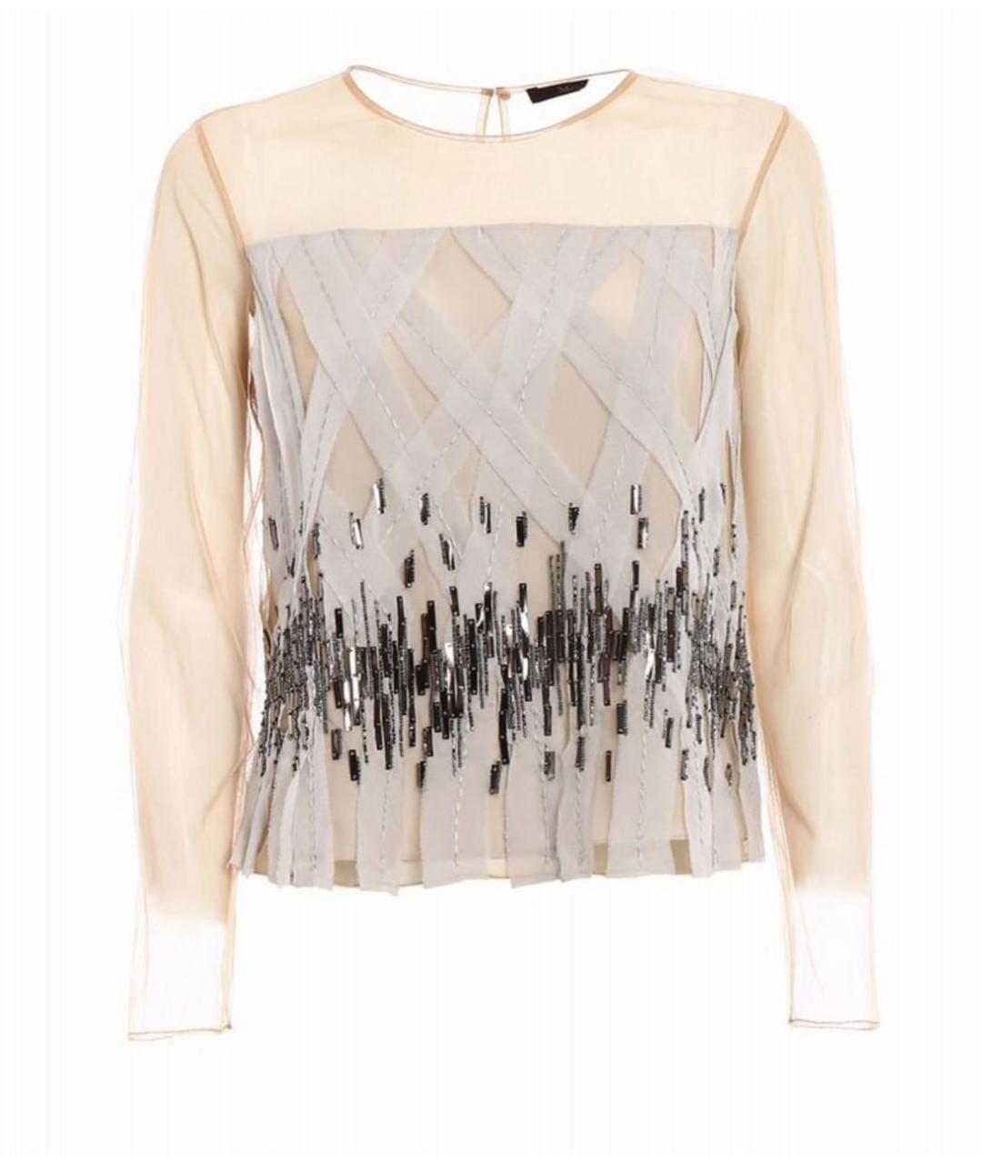 MAX MARA Бежевая полиамидовая блузы, фото 1