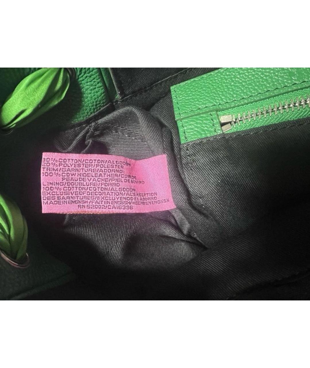 JUICY COUTURE Зеленая кожаная сумка тоут, фото 8