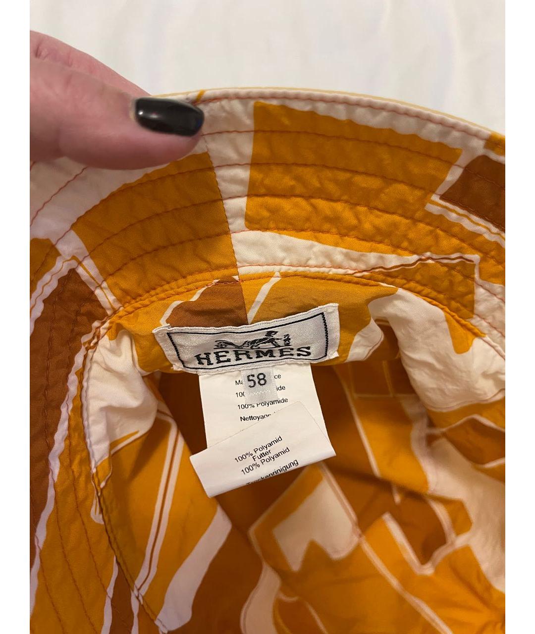 HERMES Желтая панама, фото 4