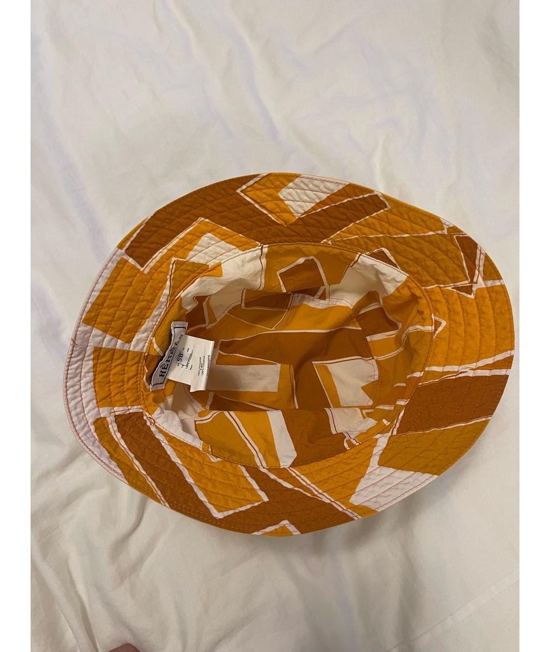 HERMES Желтая панама, фото 3