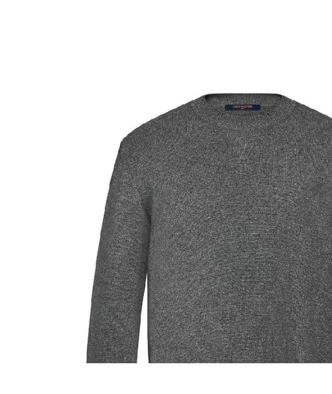 LOUIS VUITTON Серый кашемировый джемпер / свитер, фото 2