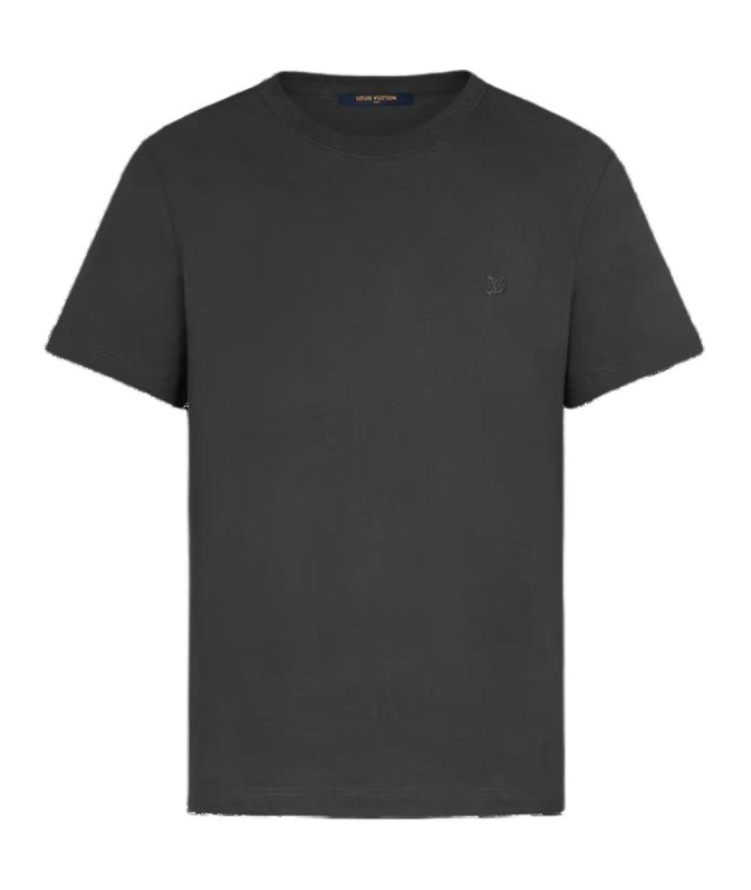 LOUIS VUITTON Серая хлопковая футболка, фото 1