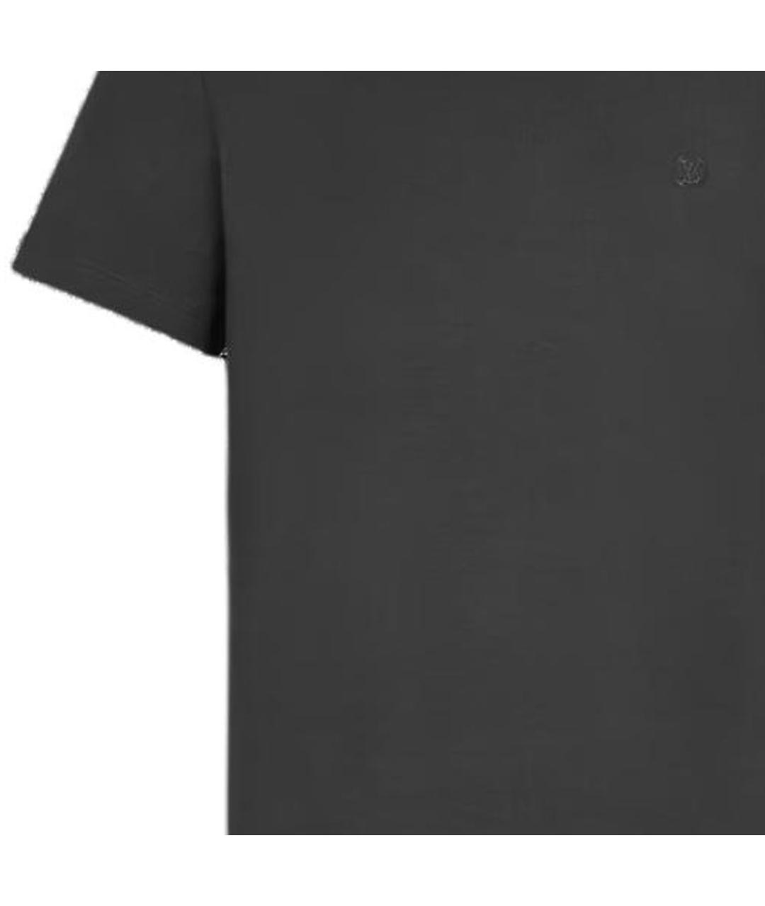 LOUIS VUITTON Серая хлопковая футболка, фото 4