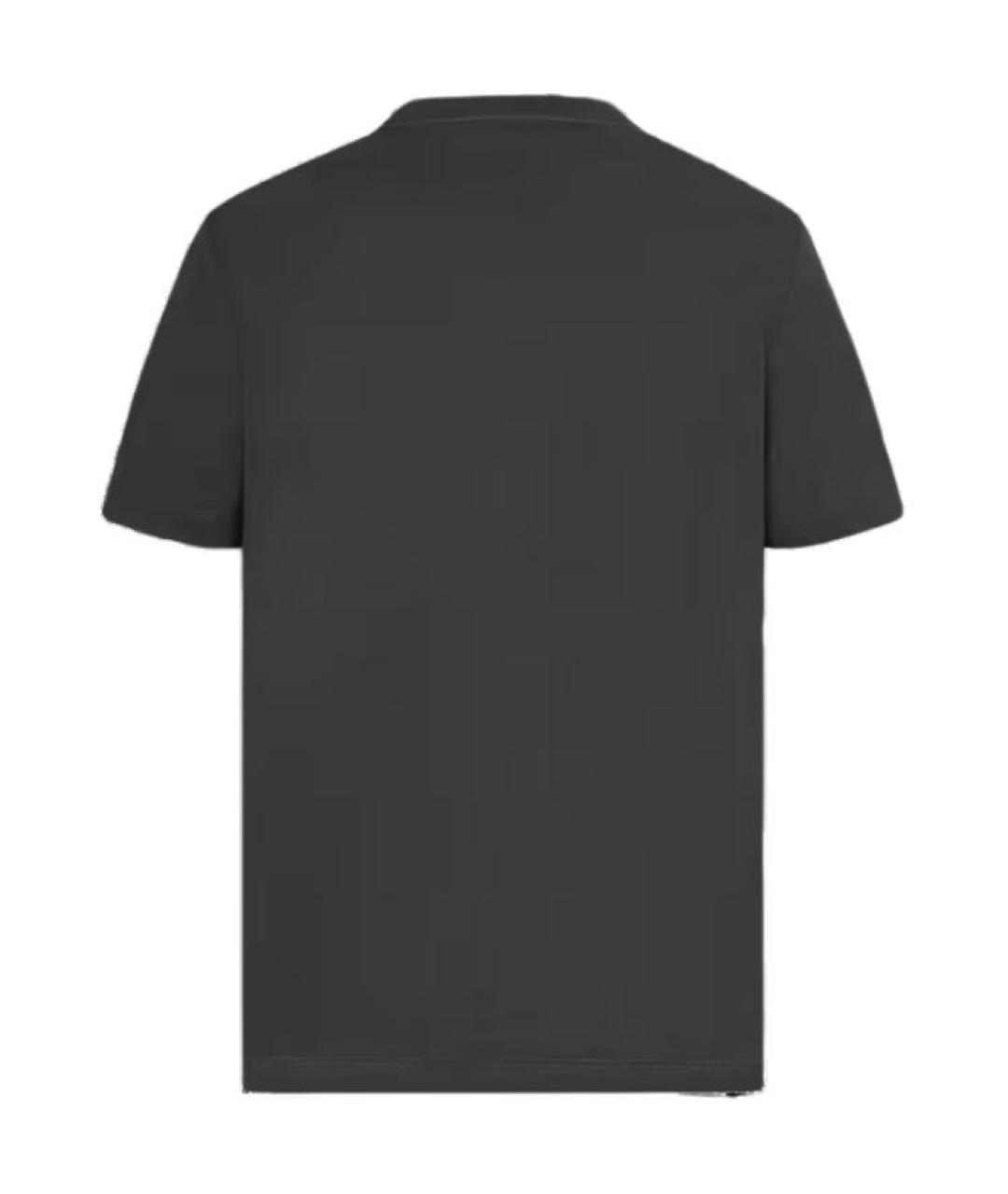 LOUIS VUITTON Серая хлопковая футболка, фото 2