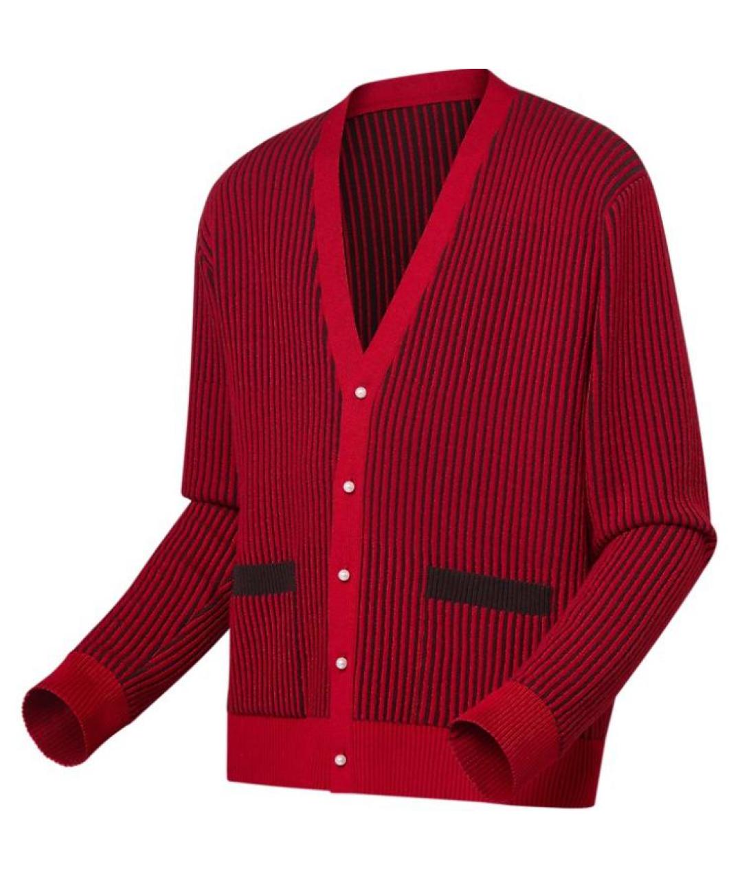 LOUIS VUITTON Красный шерстяной джемпер / свитер, фото 3