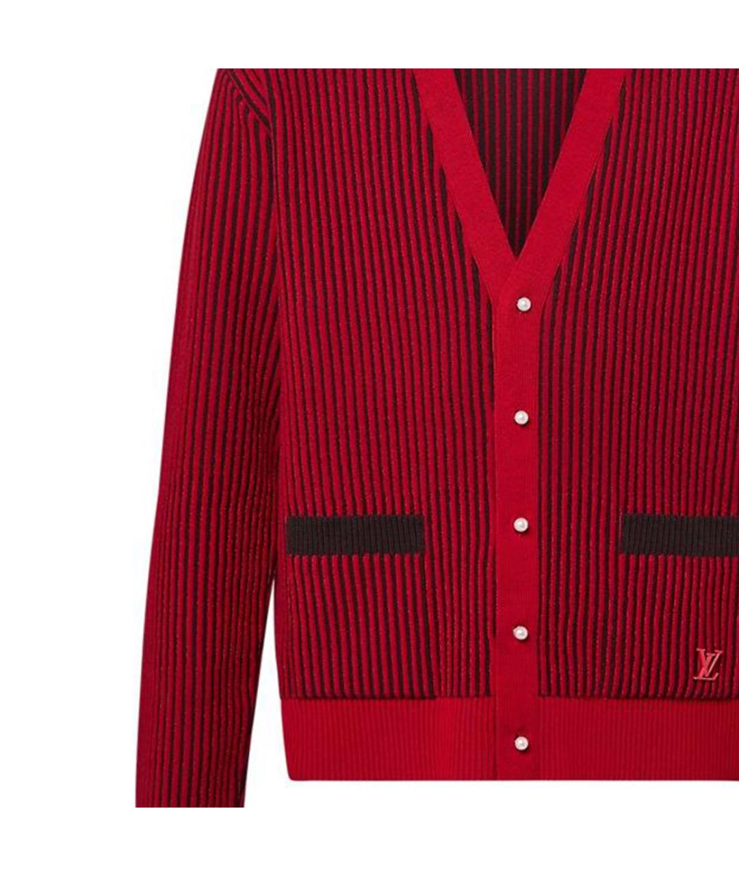 LOUIS VUITTON Красный шерстяной джемпер / свитер, фото 4