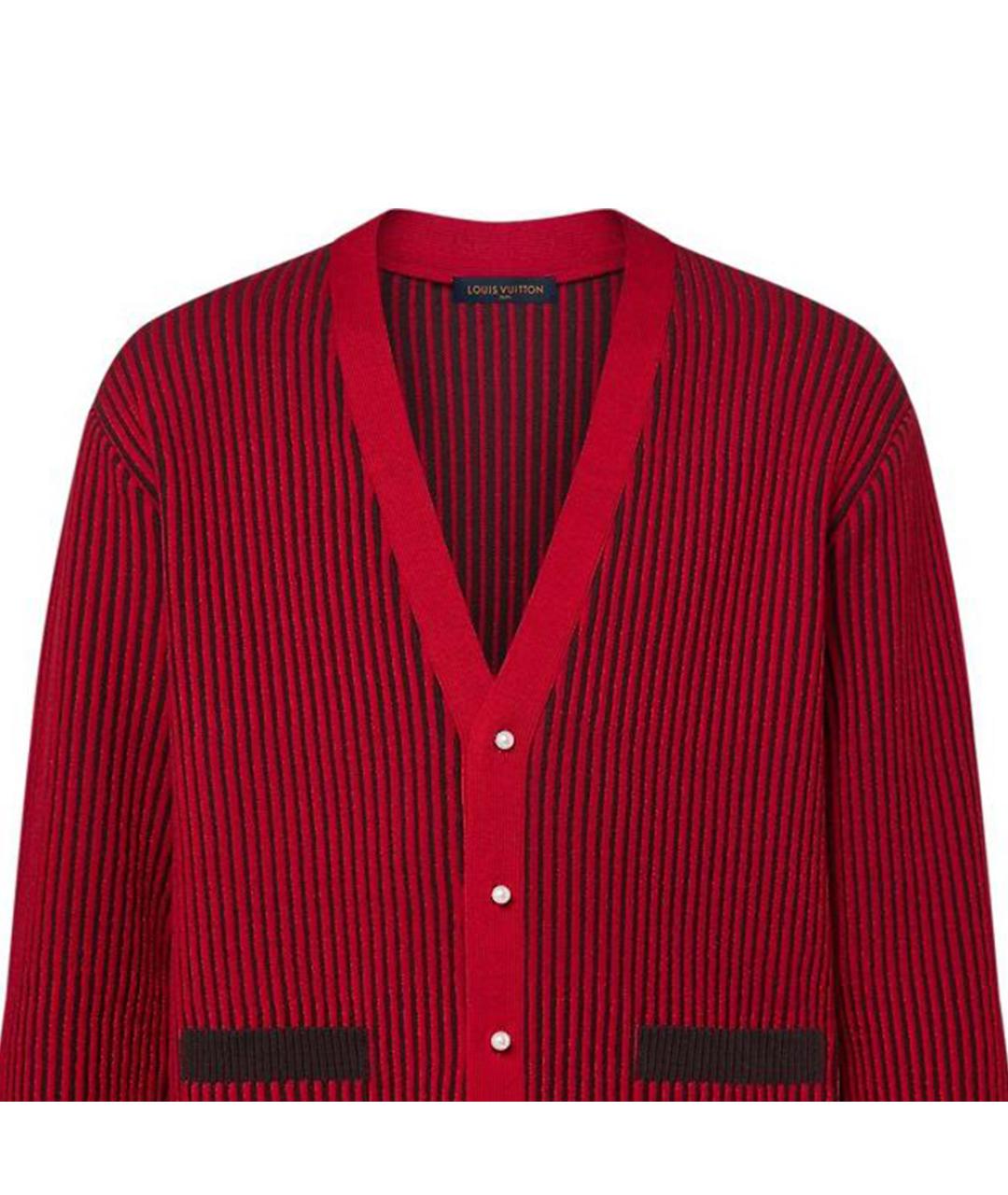 LOUIS VUITTON Красный шерстяной джемпер / свитер, фото 5