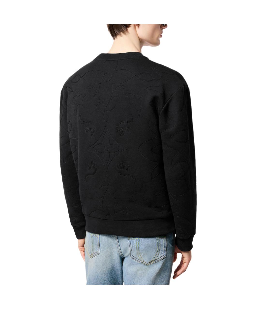 LOUIS VUITTON Черный хлопковый джемпер / свитер, фото 4