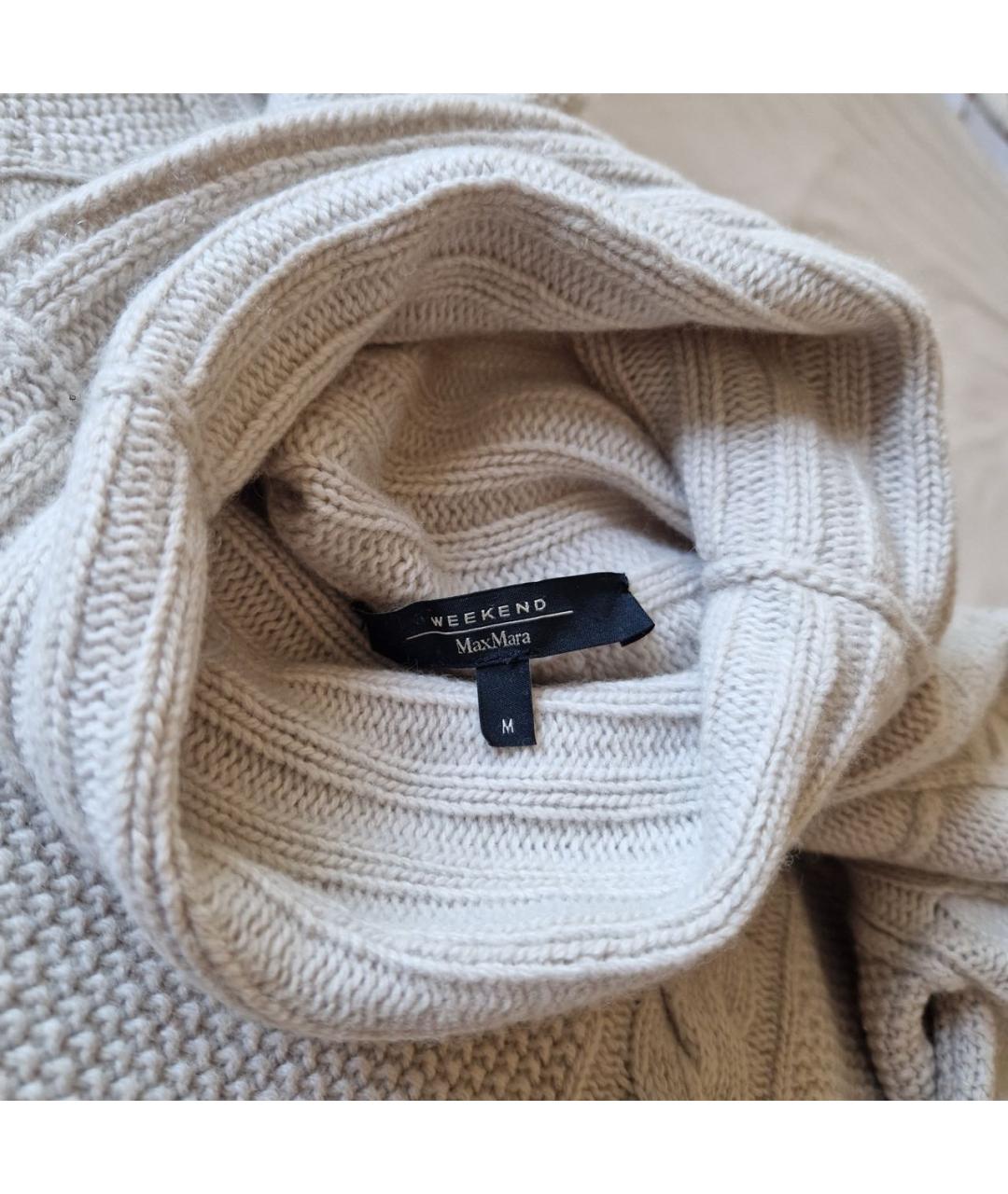 WEEKEND MAX MARA Серый шерстяной джемпер / свитер, фото 4