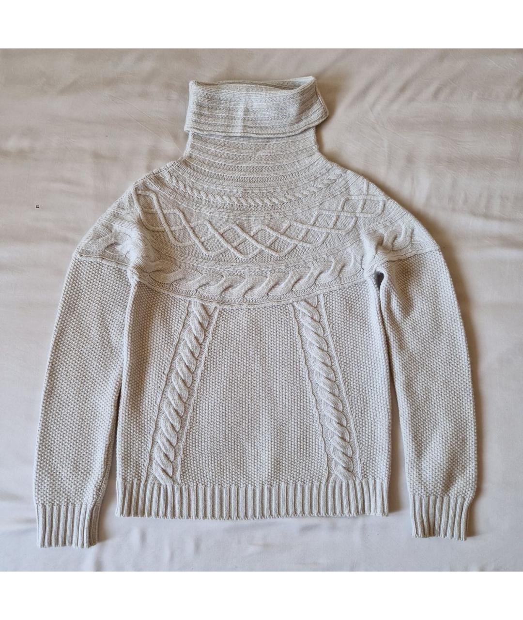 WEEKEND MAX MARA Серый шерстяной джемпер / свитер, фото 7