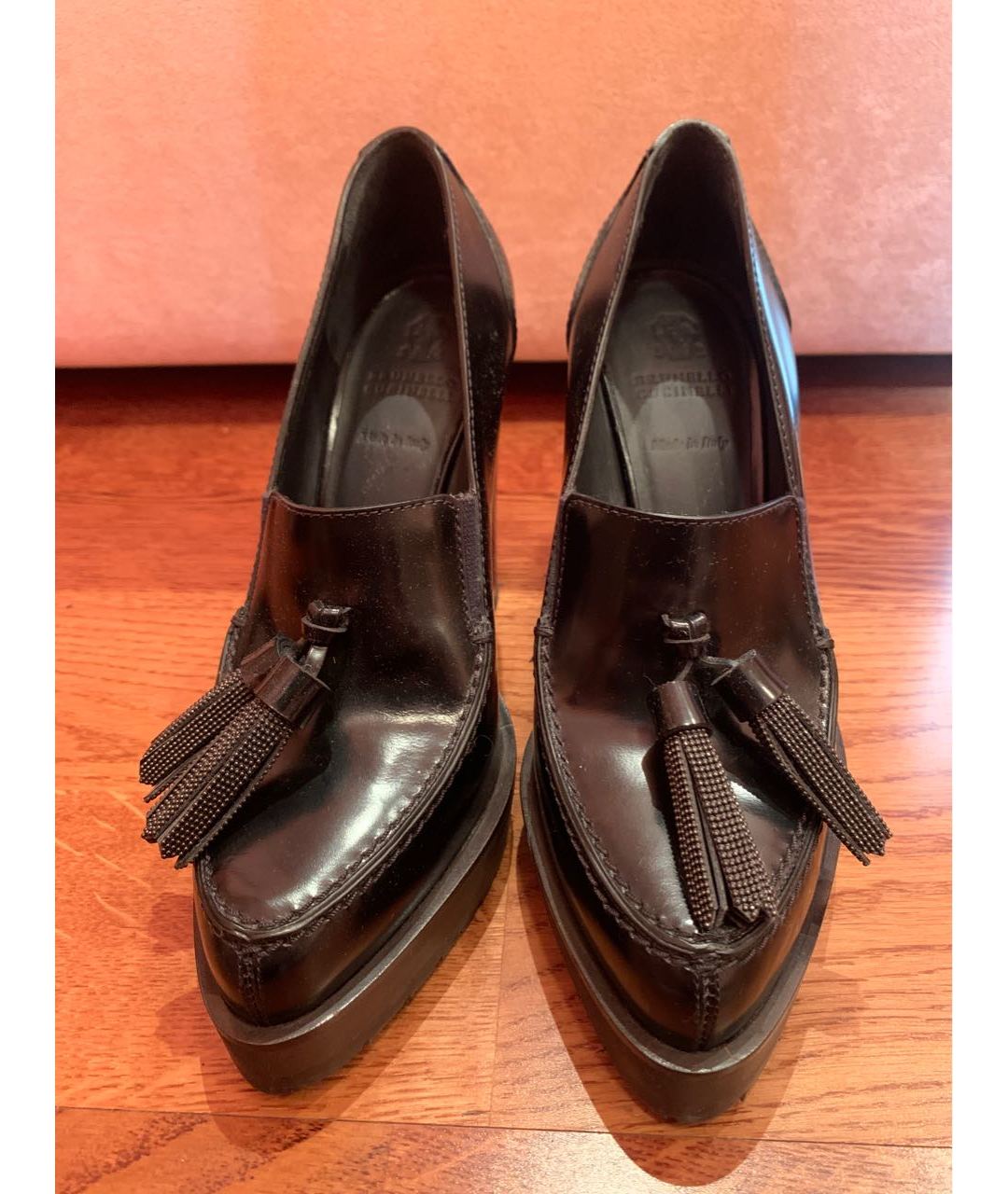 BRUNELLO CUCINELLI Черные кожаные ботинки, фото 2