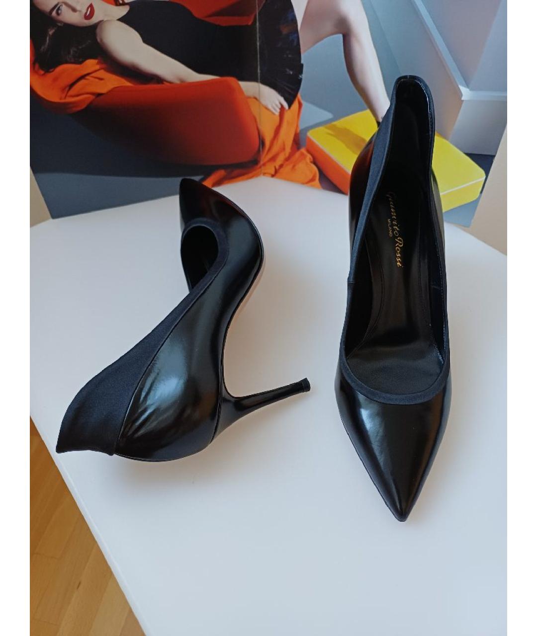 GIANVITO ROSSI Черные кожаные туфли, фото 3