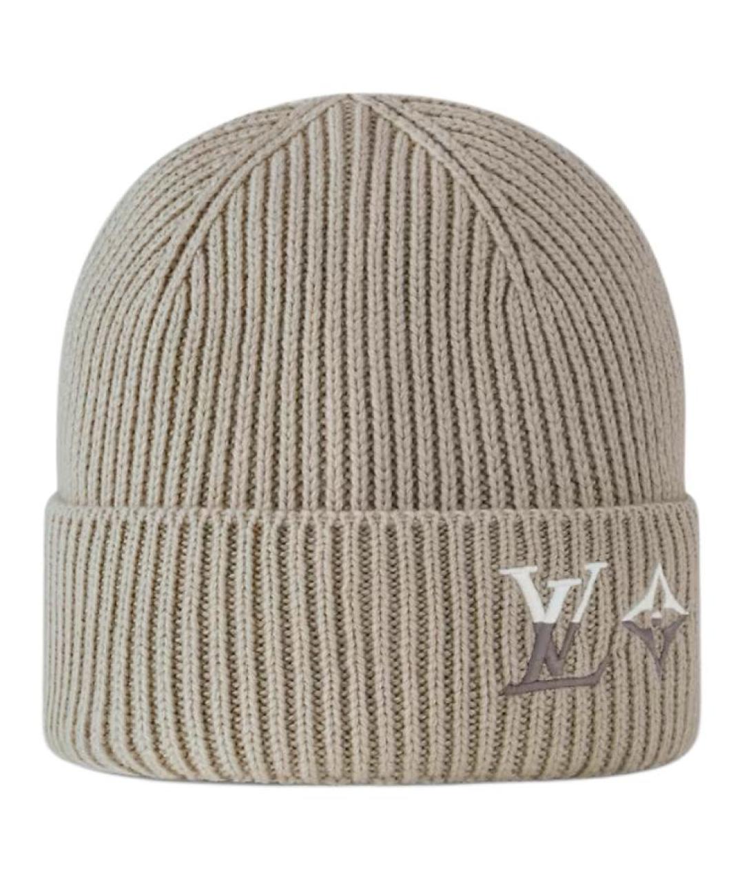 LOUIS VUITTON Серая кашемировая шапка, фото 2