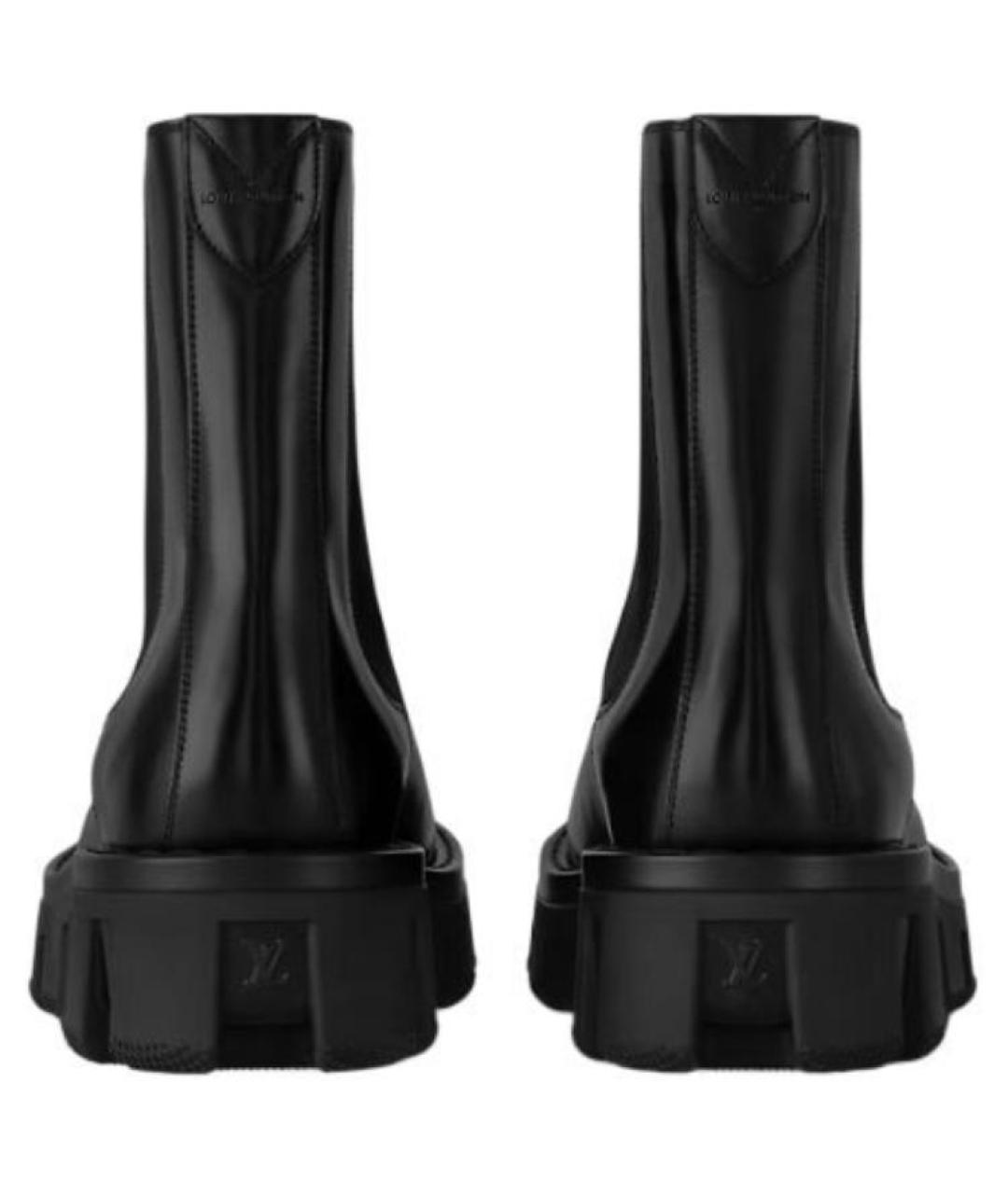 LOUIS VUITTON Черные кожаные низкие ботинки, фото 4
