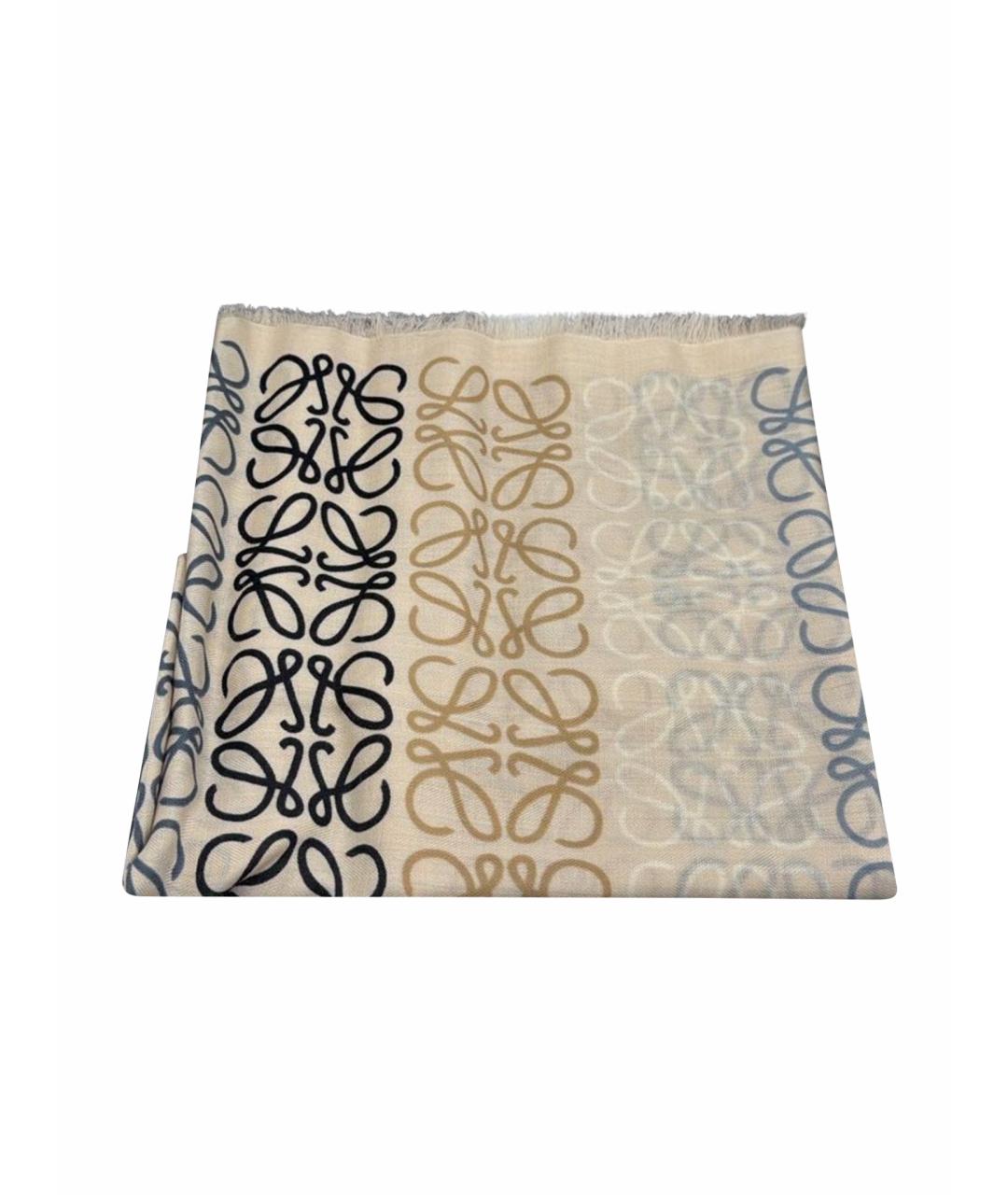 LOEWE Мульти шерстяной шарф, фото 1