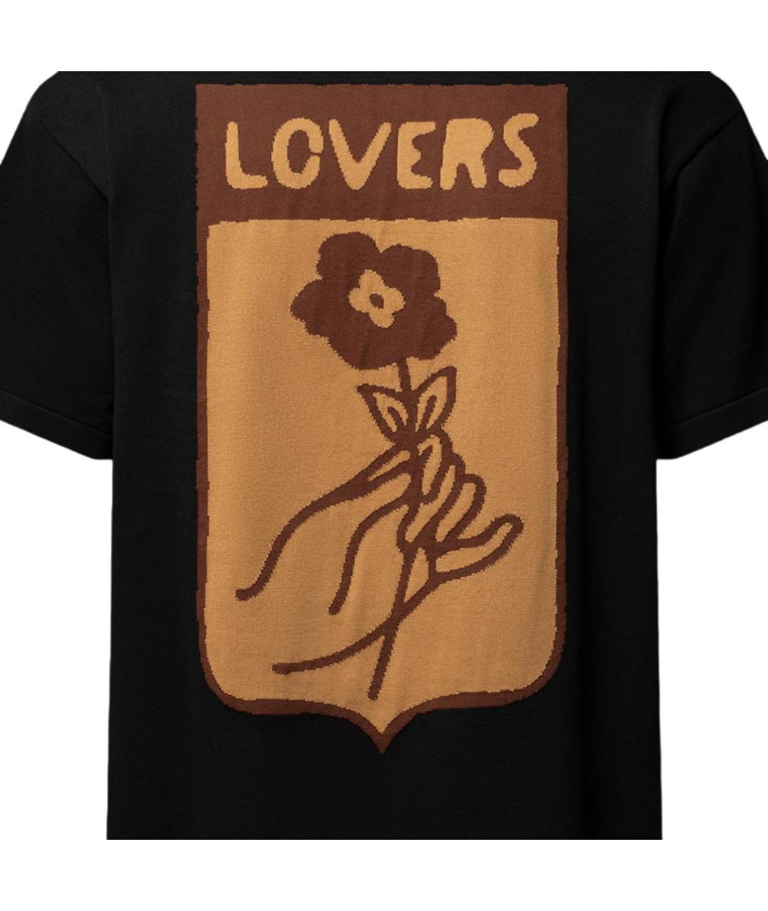 LOUIS VUITTON Черная хлопковая футболка, фото 4