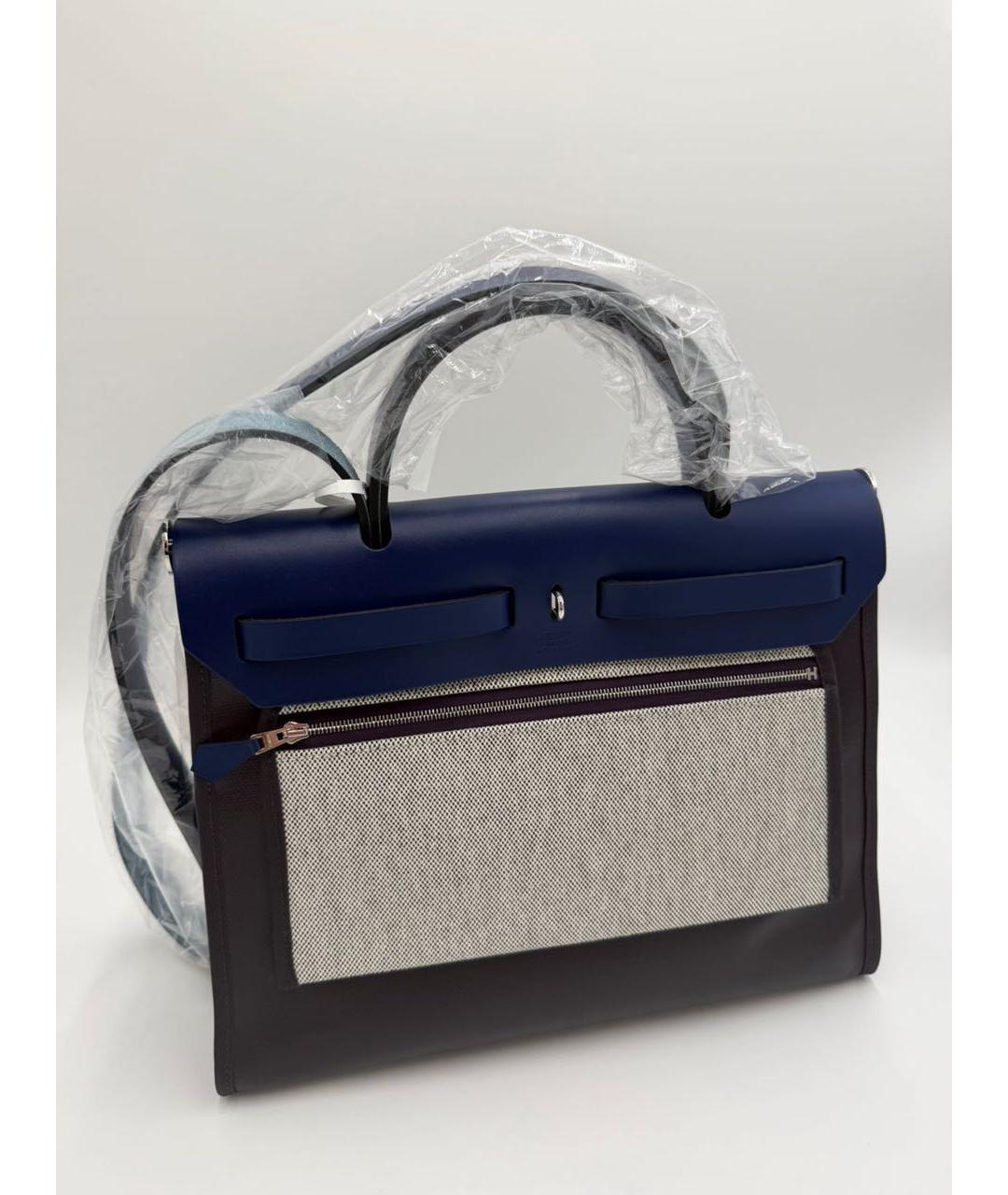 HERMES Бордовая тканевая сумка через плечо, фото 2