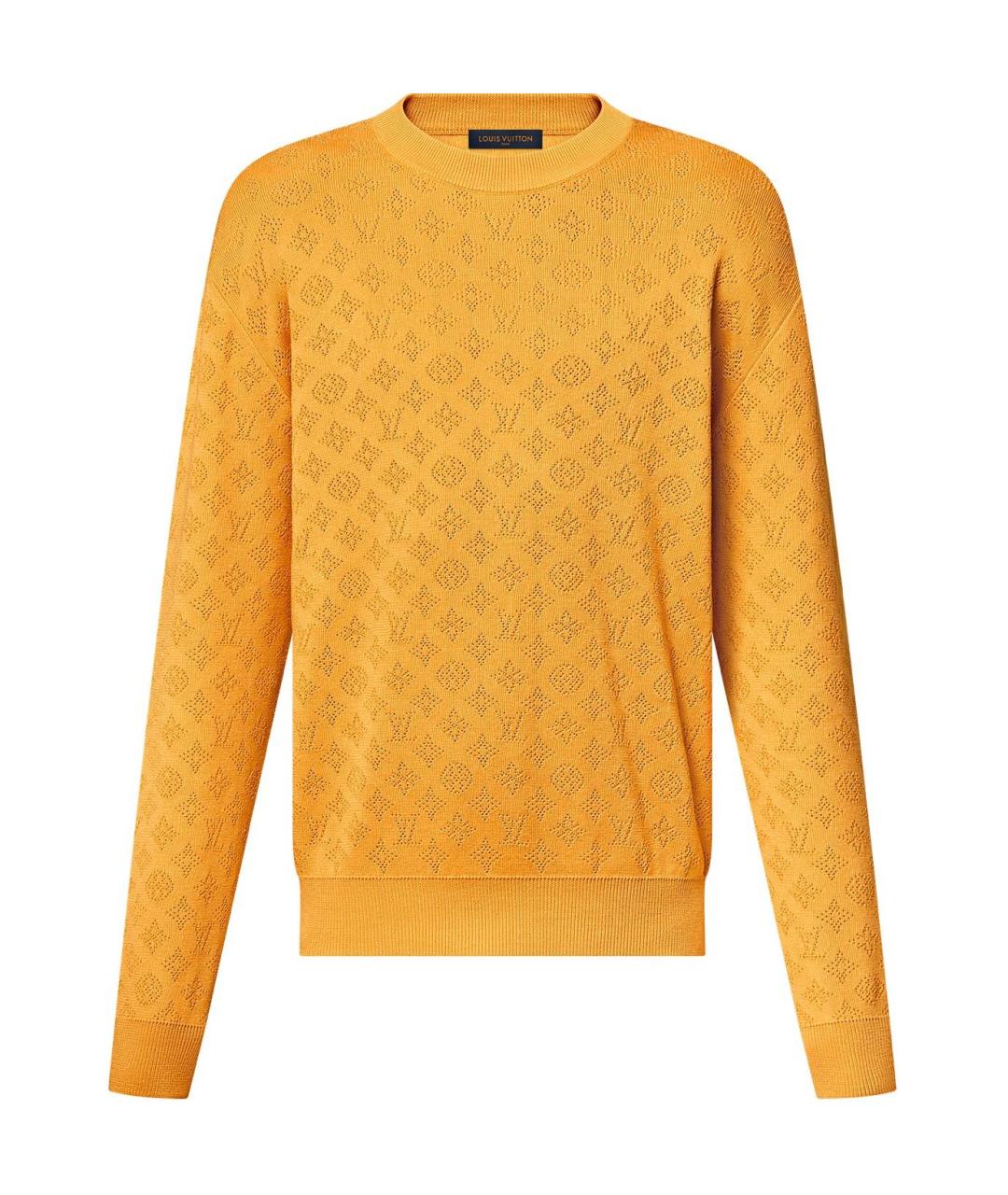 LOUIS VUITTON Желтый хлопковый джемпер / свитер, фото 1
