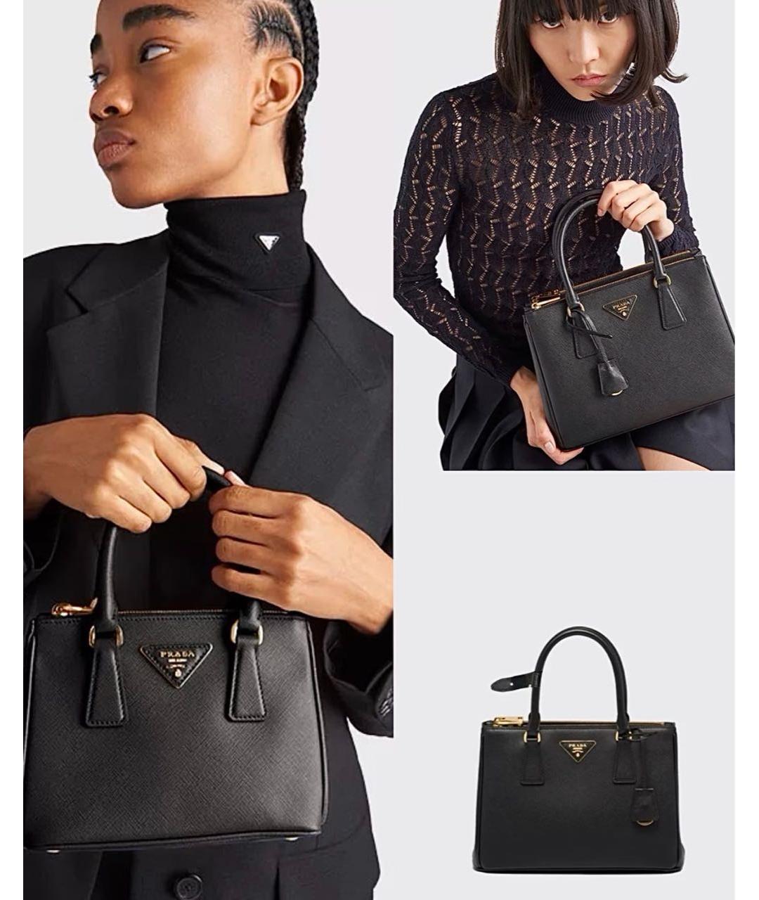 PRADA Черная кожаная сумка через плечо, фото 2