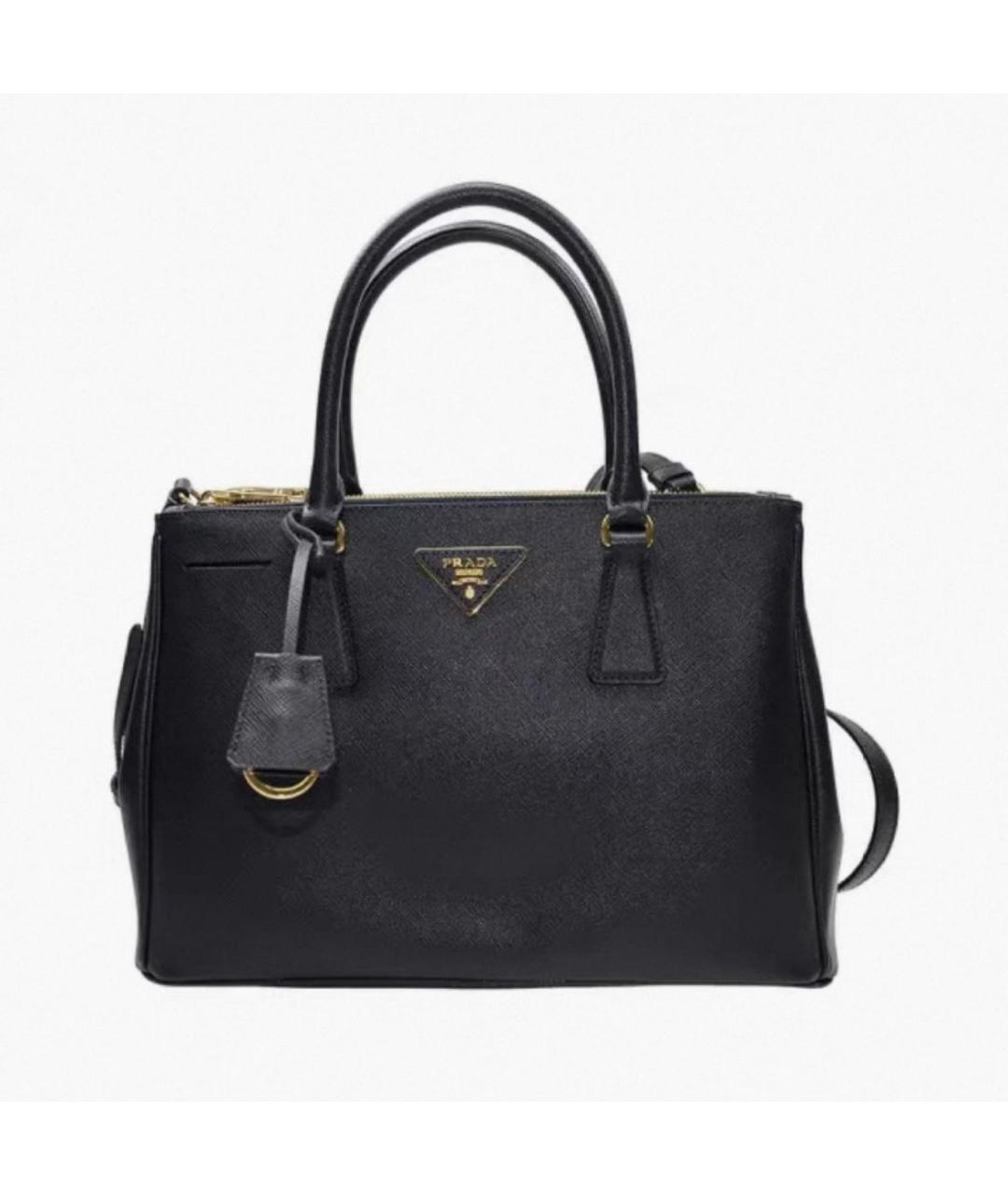 PRADA Черная кожаная сумка через плечо, фото 6