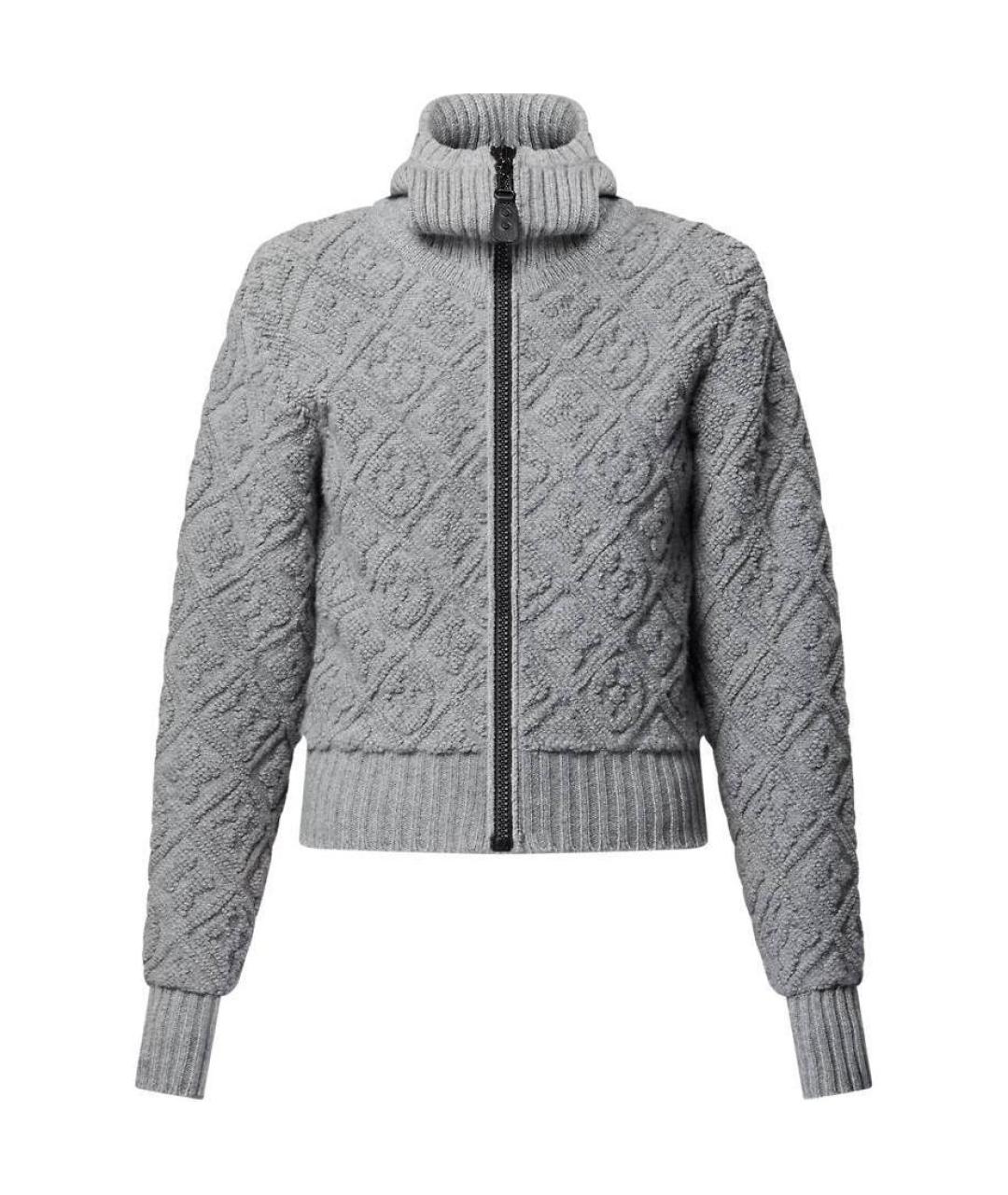 LOUIS VUITTON Серый шерстяной джемпер / свитер, фото 1