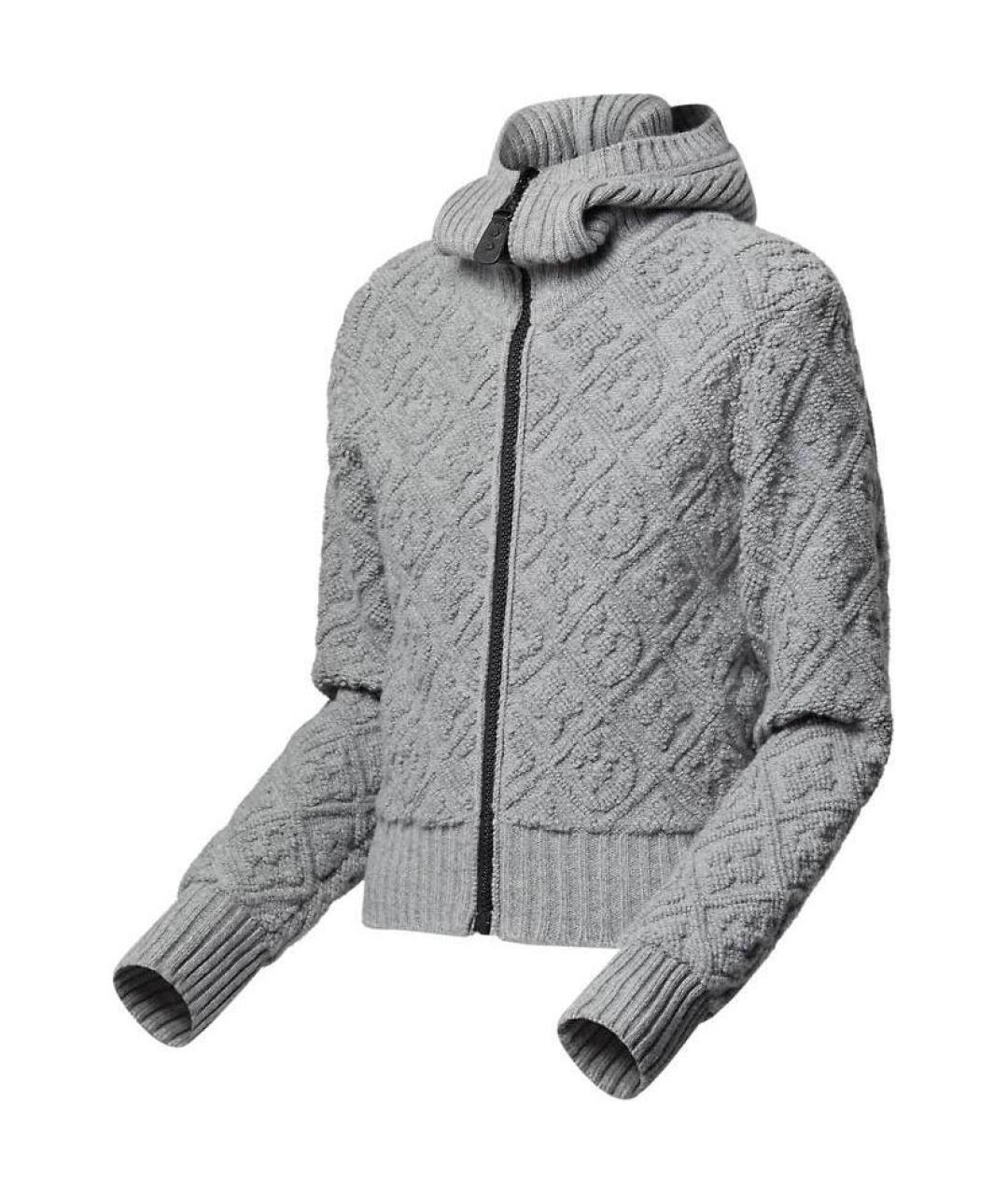 LOUIS VUITTON Серый шерстяной джемпер / свитер, фото 3