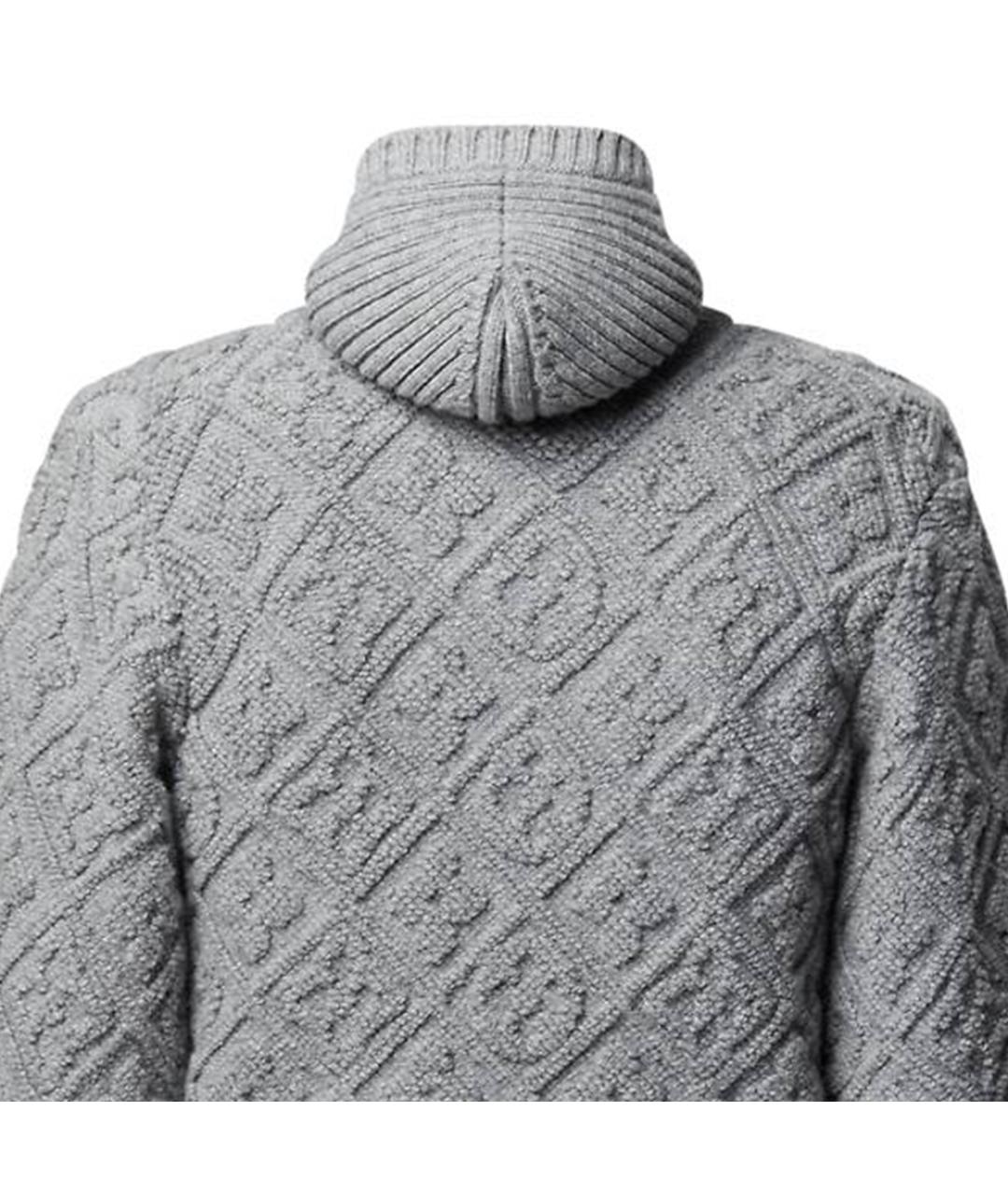 LOUIS VUITTON Серый шерстяной джемпер / свитер, фото 4