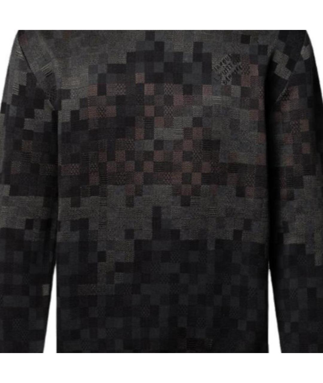 LOUIS VUITTON Черный хлопковый джемпер / свитер, фото 2