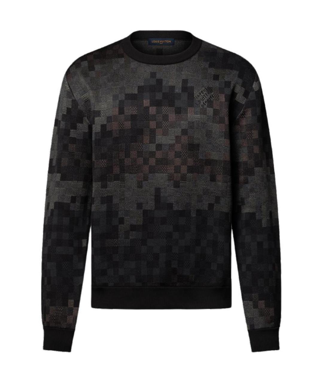LOUIS VUITTON Черный хлопковый джемпер / свитер, фото 1